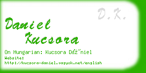 daniel kucsora business card